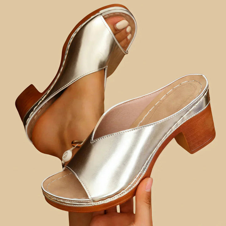 Lena | Women’s Heeled Mules in a Minimal Slip-On Style