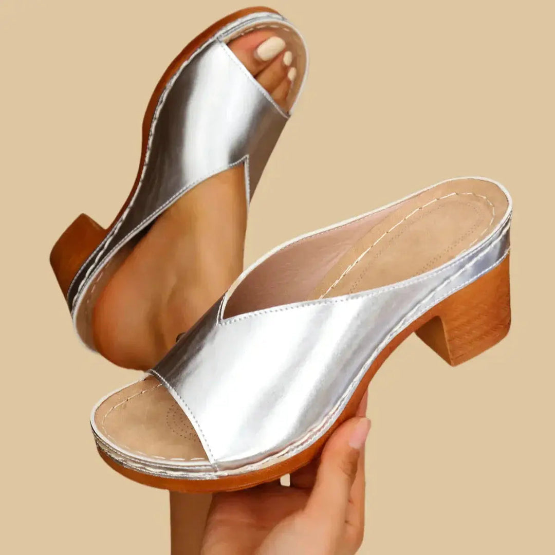 Lena | Women’s Heeled Mules in a Minimal Slip-On Style