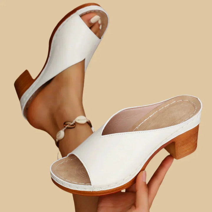Lena | Women’s Heeled Mules in a Minimal Slip-On Style