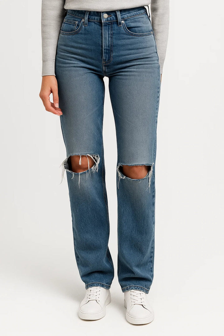 Riley | Women’s Jeans featuring Distressed Knee Detail