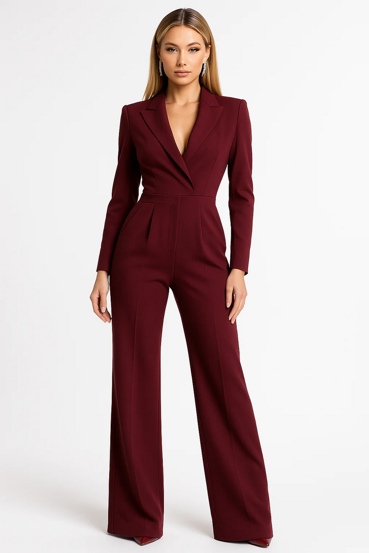 Vivienne | Women’s Jumpsuit in a Tailored Wrap Style