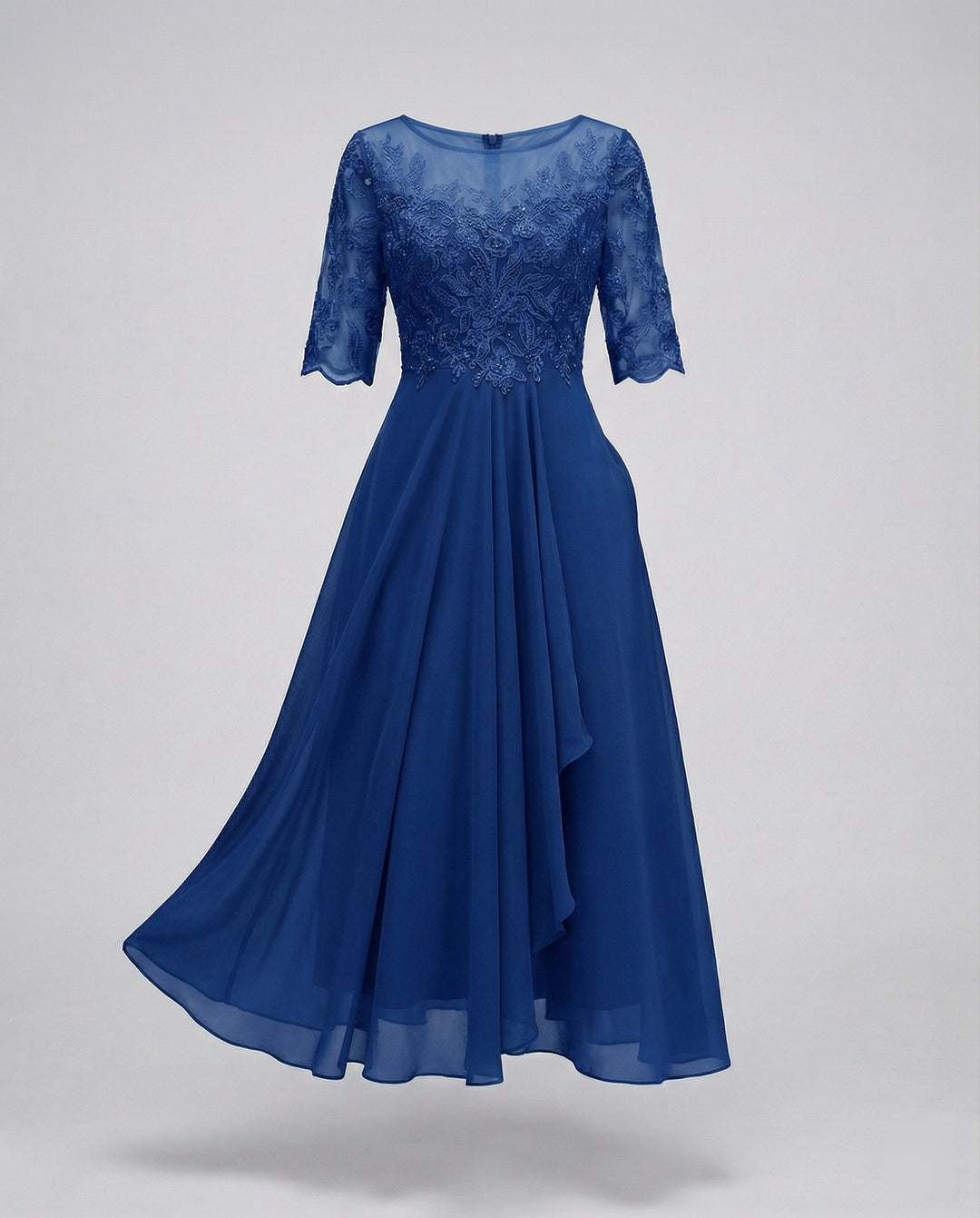 Ophelia | Women’s Midi Dress featuring Lace Detail