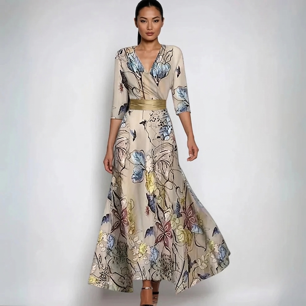 Rosalia | Women’s Maxi Dress featuring a Bold Floral Print