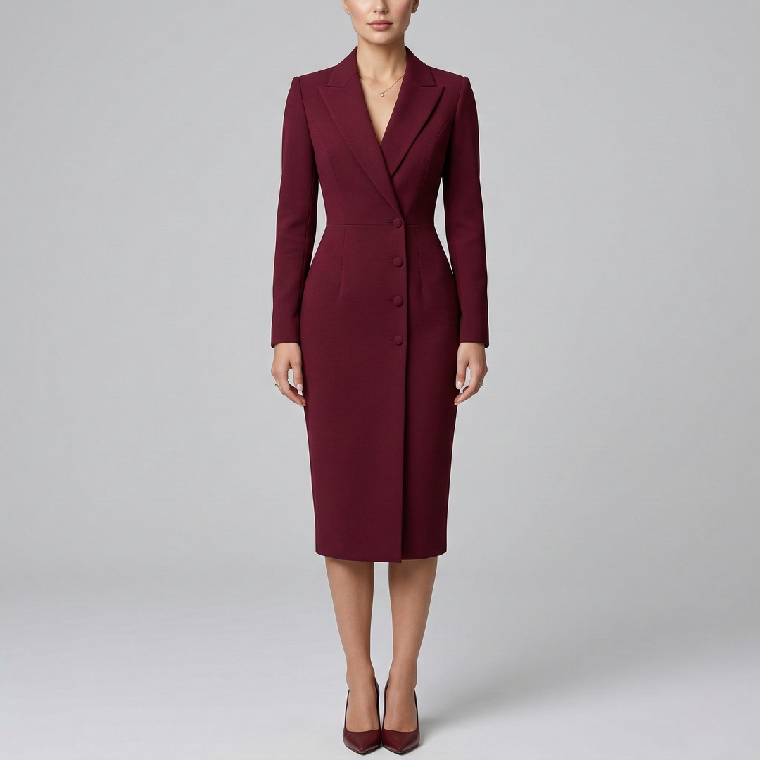 Elodie | Women’s Blazer Dress in a Tailored Midi Fit
