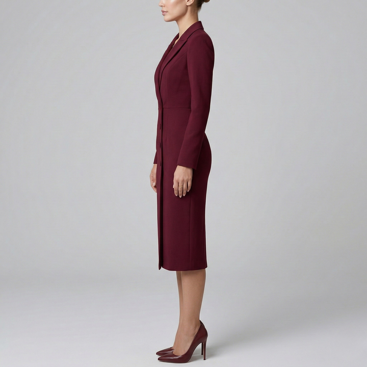 Elodie | Women’s Blazer Dress in a Tailored Midi Fit