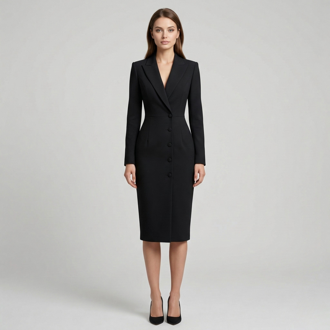 Elodie | Women’s Blazer Dress in a Tailored Midi Fit
