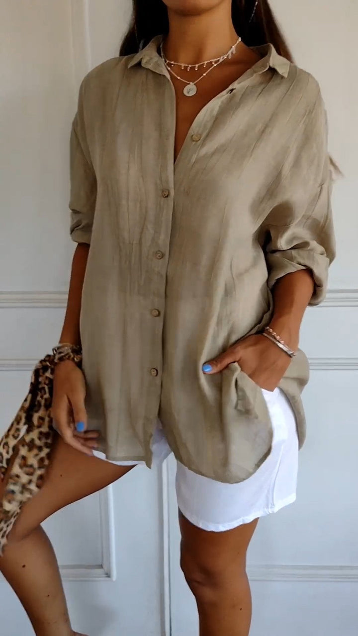 Isla | Women’s Linen Shirt in a Relaxed Button-Down Style