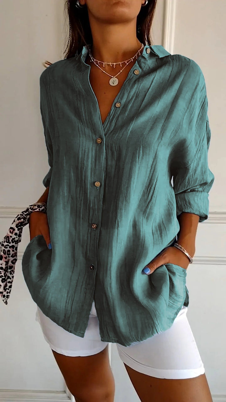 Isla | Women’s Linen Shirt in a Relaxed Button-Down Style