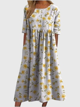 Florence | Women’s Maxi Dress in a Soft Floral Print