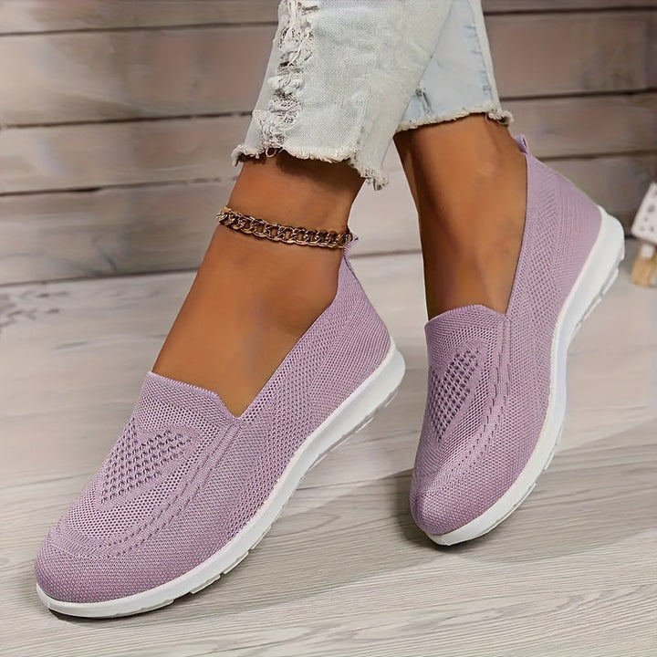 Mila | Women’s Slip-On Trainers featuring a Knitted Upper