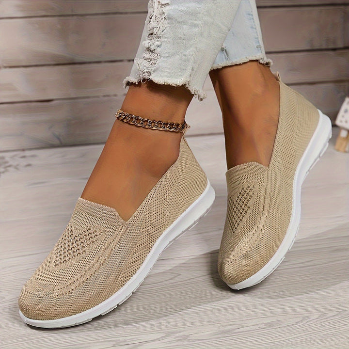 Mila | Women’s Slip-On Trainers featuring a Knitted Upper