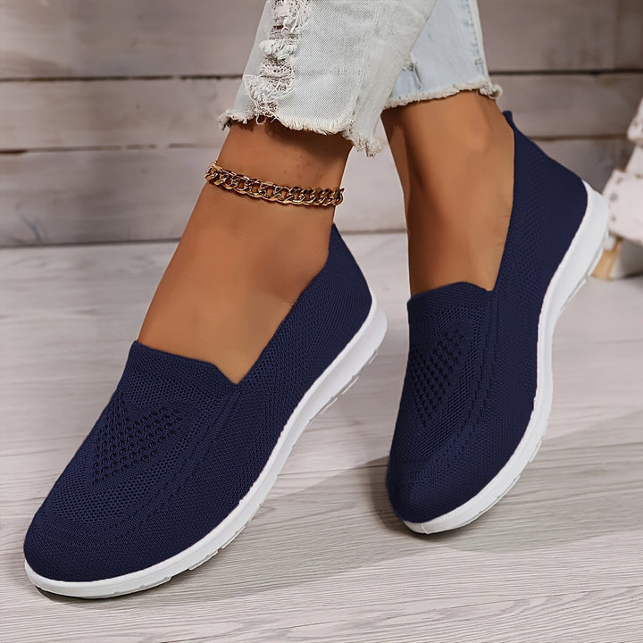 Mila | Women’s Slip-On Trainers featuring a Knitted Upper