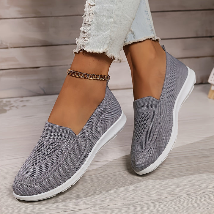 Mila | Women’s Slip-On Trainers featuring a Knitted Upper