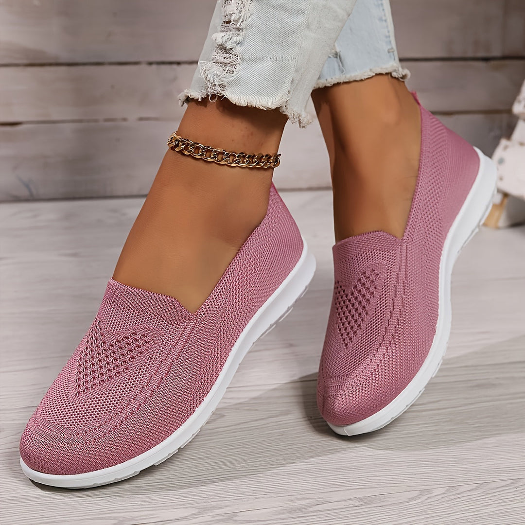 Mila | Women’s Slip-On Trainers featuring a Knitted Upper