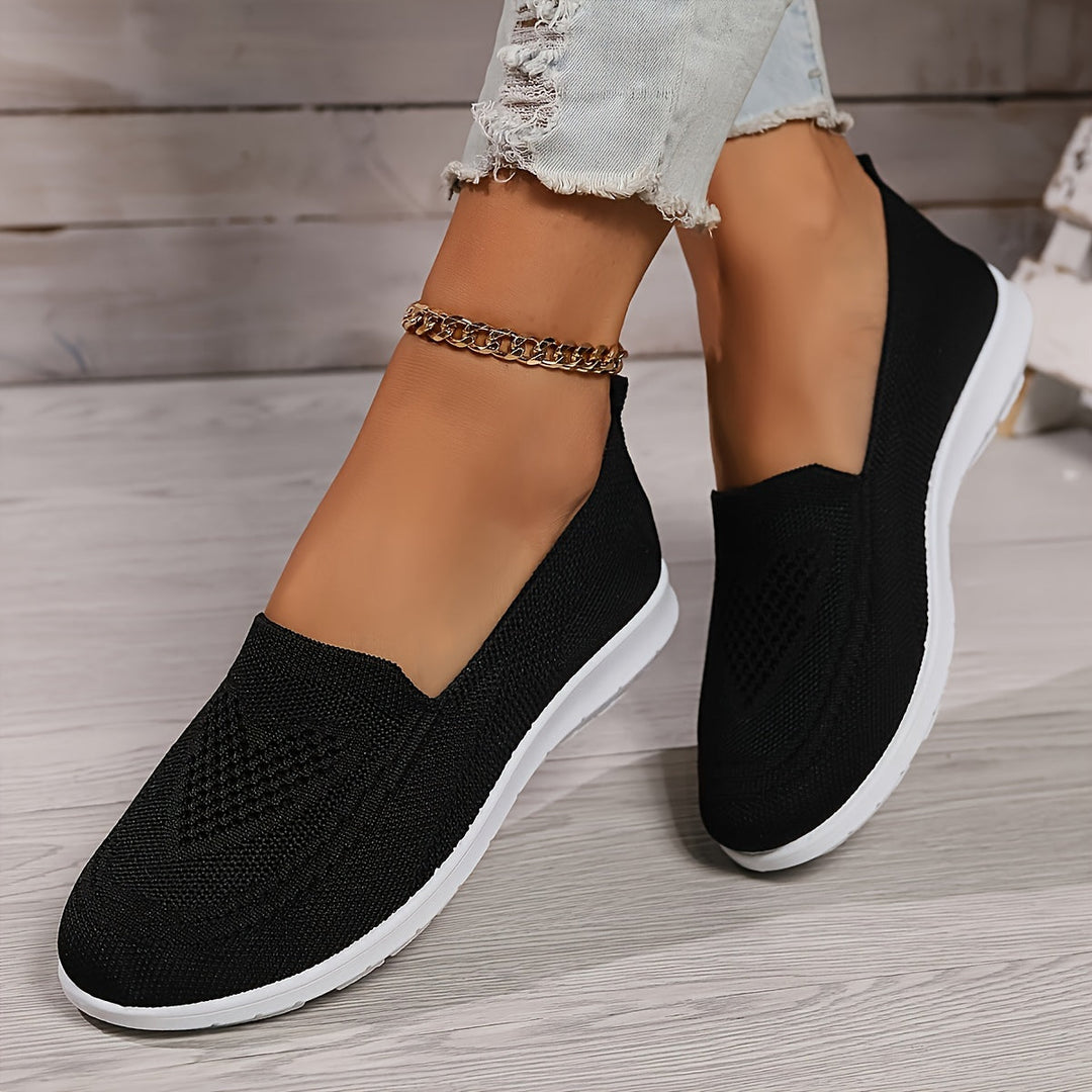 Mila | Women’s Slip-On Trainers featuring a Knitted Upper