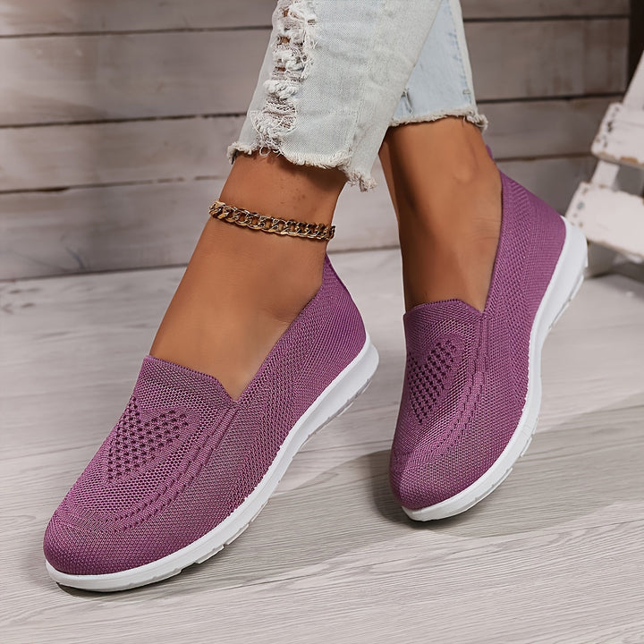 Mila | Women’s Slip-On Trainers featuring a Knitted Upper