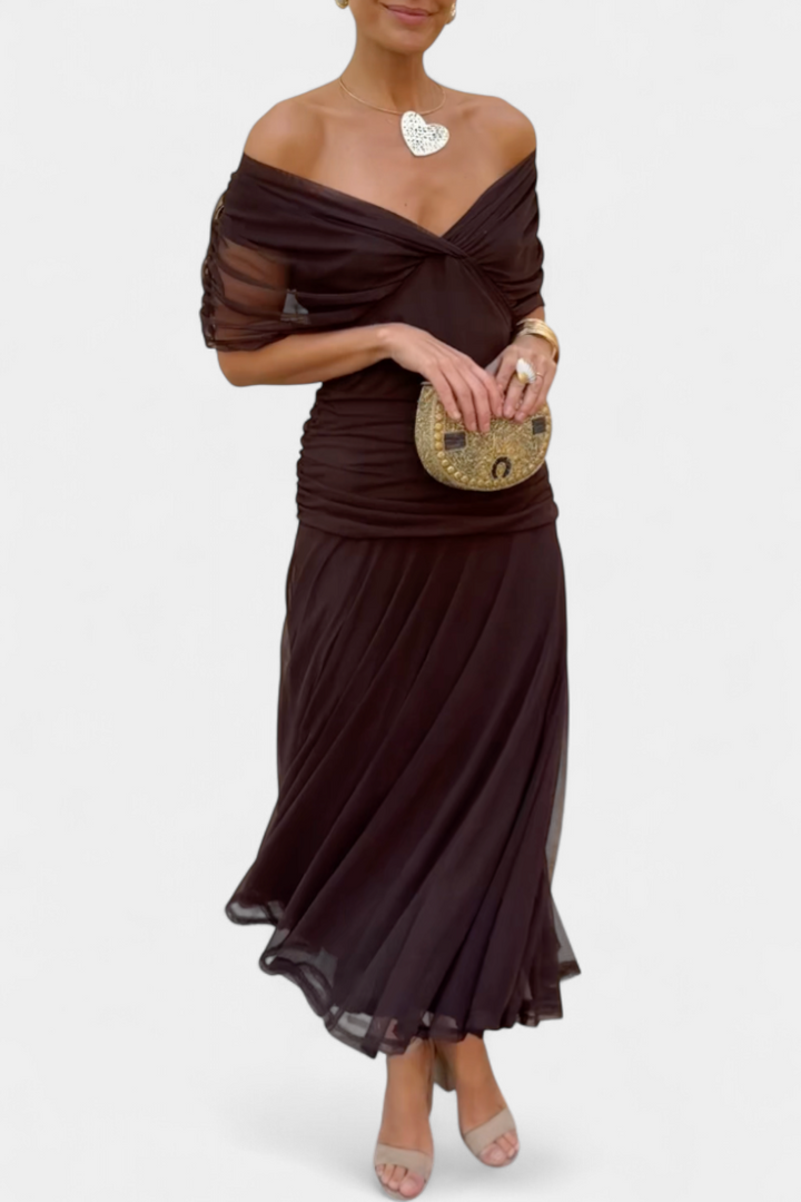Aveline | Women’s Maxi Dress in a Soft Floral Wrap Style