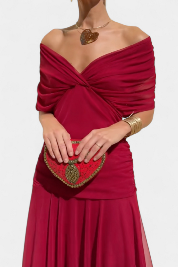 Aveline | Women’s Maxi Dress in a Soft Floral Wrap Style