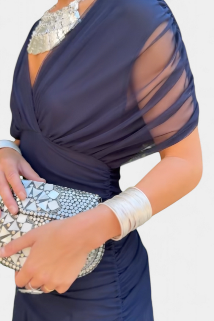 Aveline | Women’s Maxi Dress in a Soft Floral Wrap Style