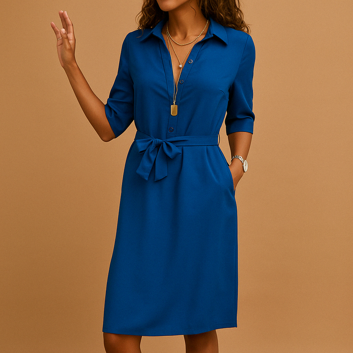 Amara | Women’s Shirt Dress with a Tie Waist