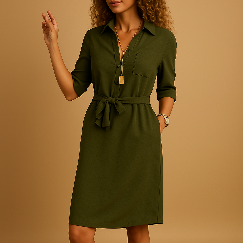 Amara | Women’s Shirt Dress with a Tie Waist