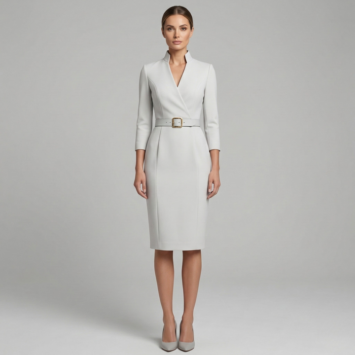 Vivienne | Women’s Blazer Dress featuring a Belted Waist