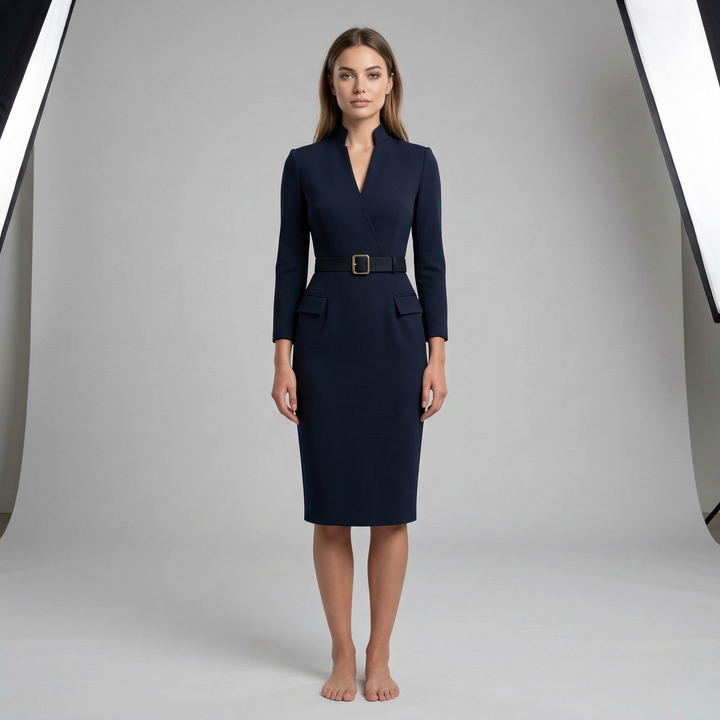 Vivienne | Women’s Blazer Dress featuring a Belted Waist