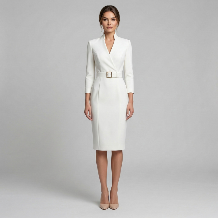 Vivienne | Women’s Blazer Dress featuring a Belted Waist