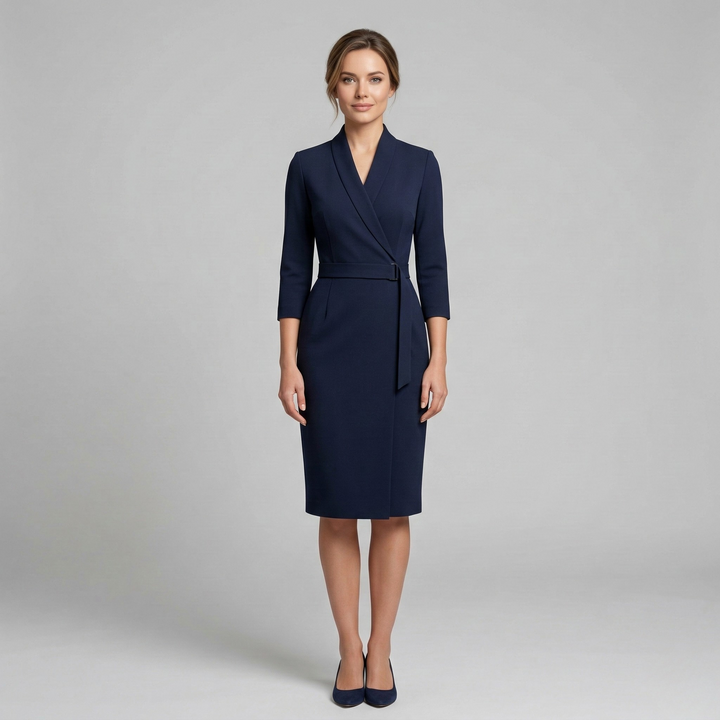 Vivienne | Women’s Blazer Dress featuring a Belted Waist