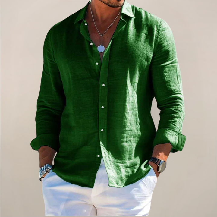 Caspian | Men’s Linen Shirt designed for Easy Summer Styling