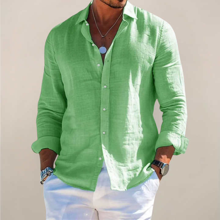 Caspian | Men’s Linen Shirt designed for Easy Summer Styling