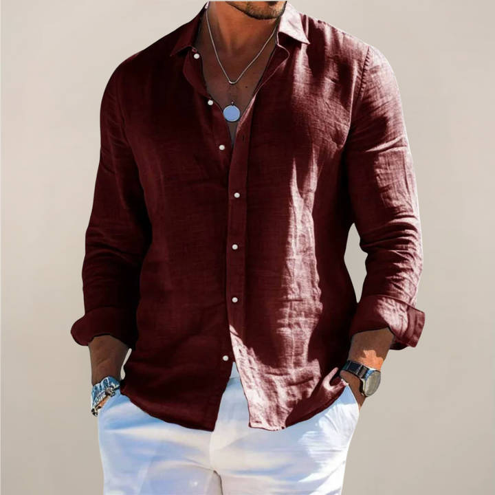 Caspian | Men’s Linen Shirt designed for Easy Summer Styling