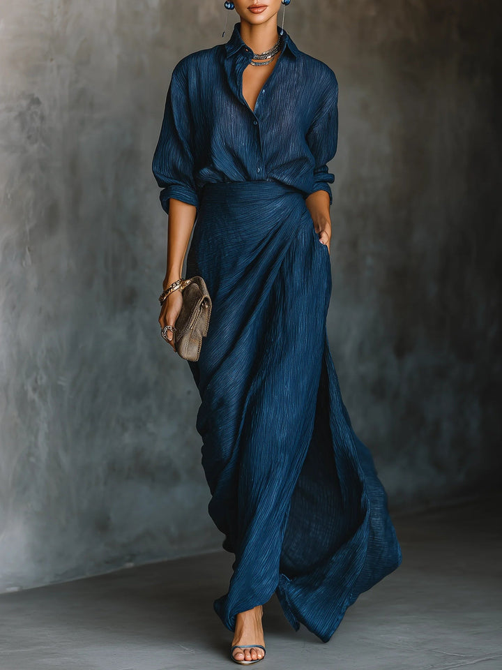 Serena | Women’s Maxi Dress in a Draped Wrap Style