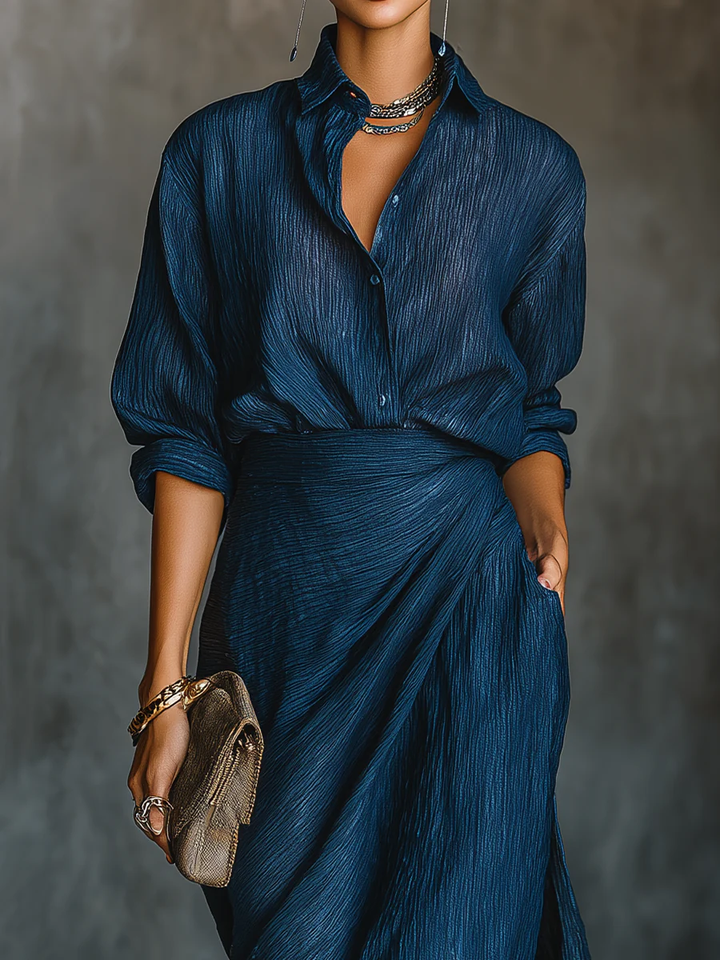 Serena | Women’s Maxi Dress in a Draped Wrap Style