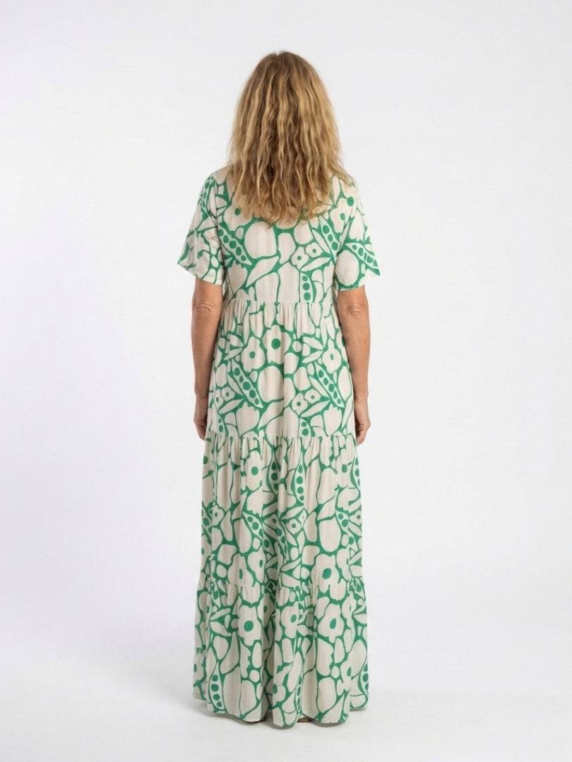 Zuleika | Women's Floral Midi Dress with a V-neck