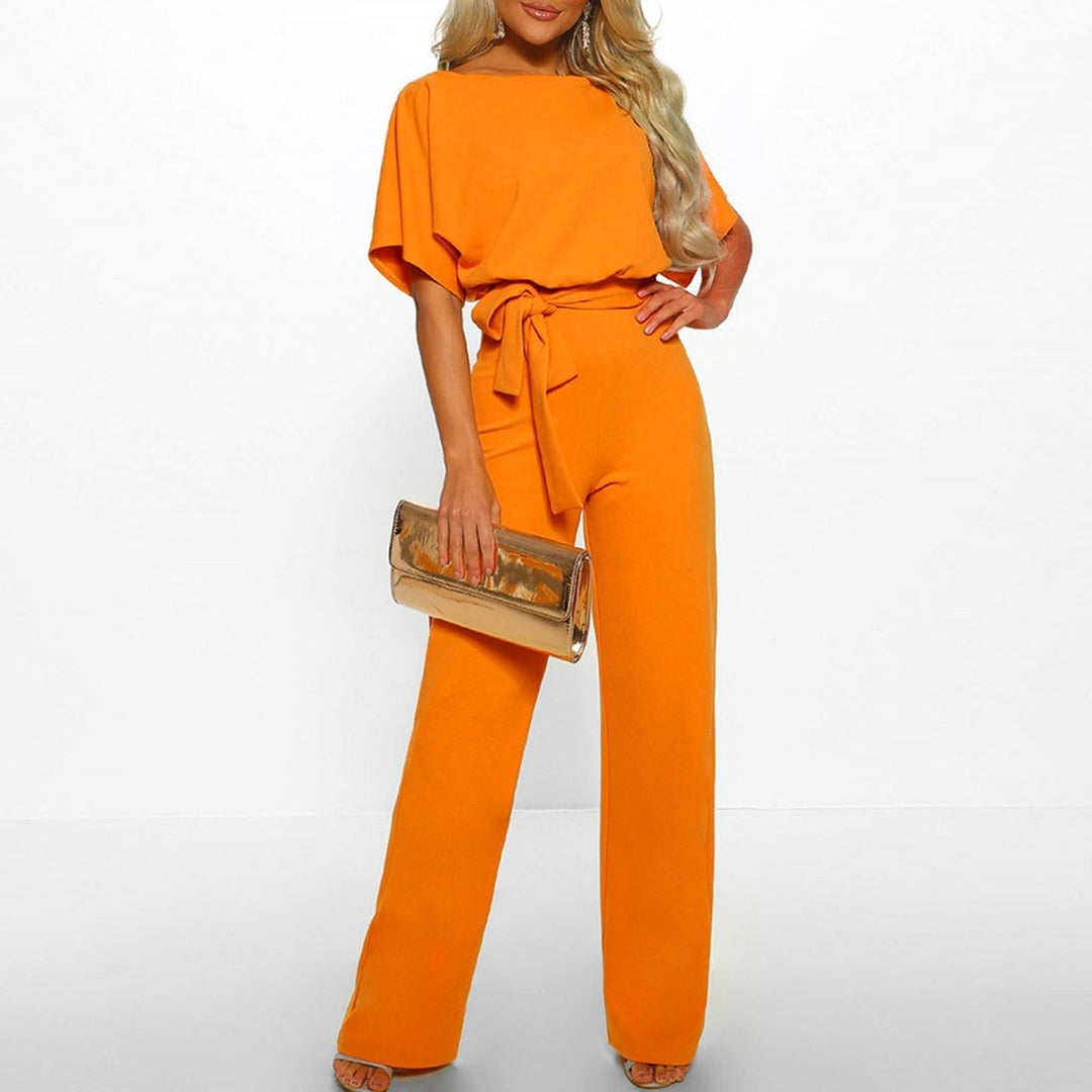 Vivienne | Women's Belted Elegant Jumpsuit for Smart Casual Occasion Wear