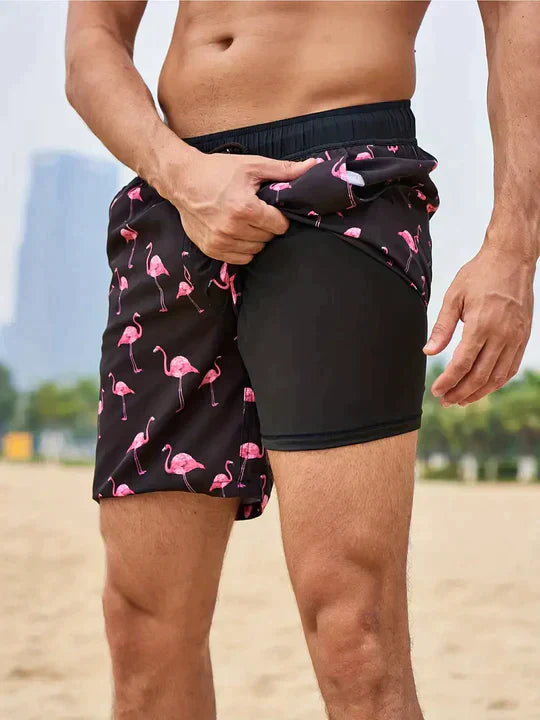 Kai | Men’s Swim Shorts featuring a Tropical Print