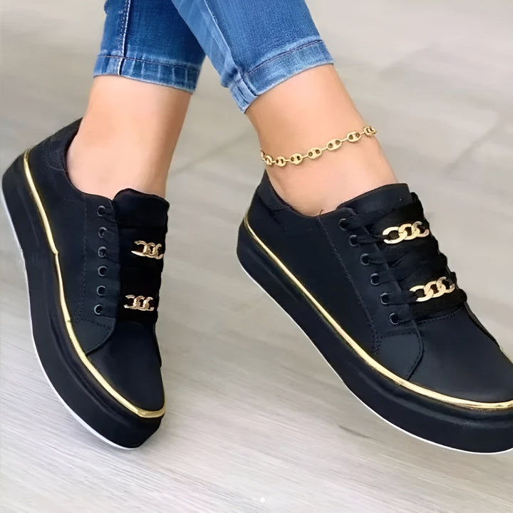 Sophie | Women’s Slip-On Trainers featuring Decorative Lace Detail