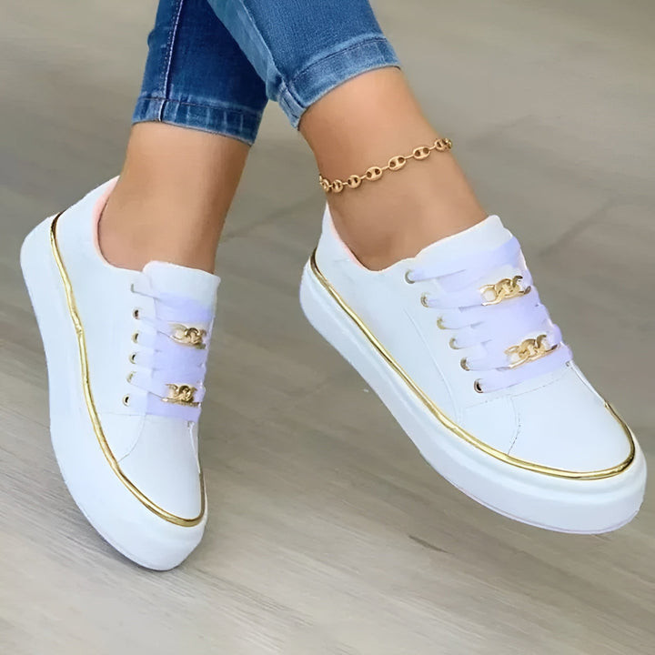 Sophie | Women’s Slip-On Trainers featuring Decorative Lace Detail
