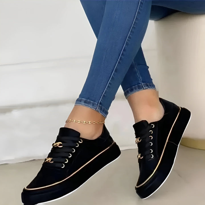 Sophie | Women’s Slip-On Trainers featuring Decorative Lace Detail