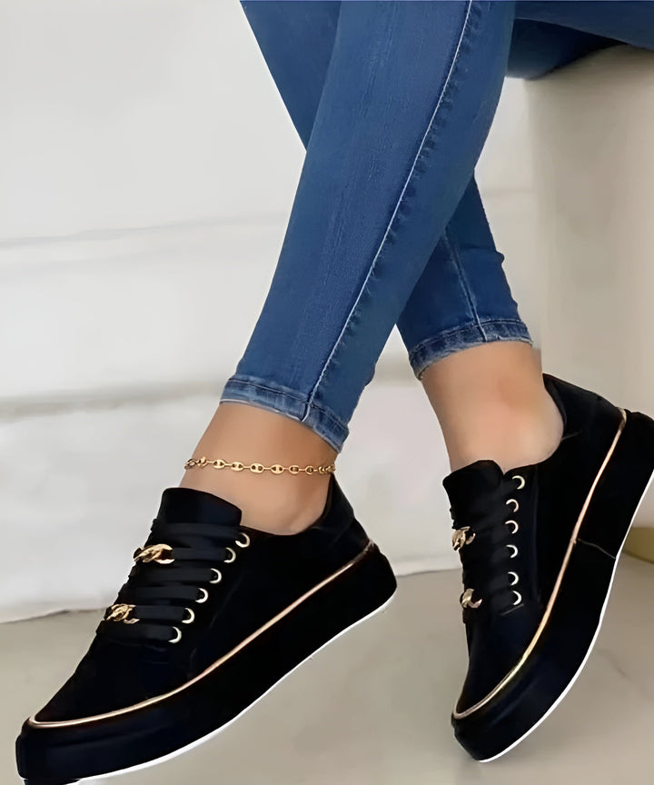 Sophie | Women’s Slip-On Trainers featuring Decorative Lace Detail