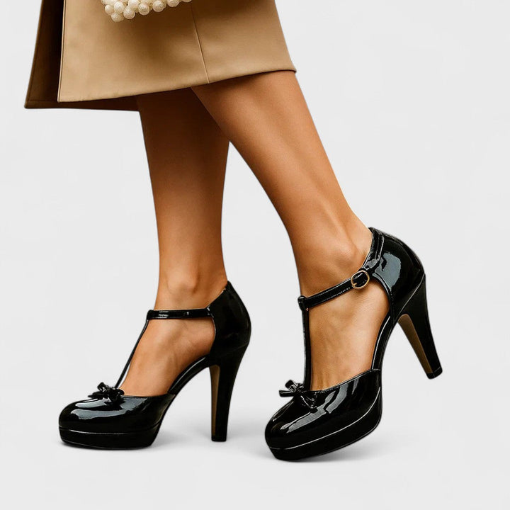 Isabella | Women’s Heeled Sandals featuring a T-Bar Strap