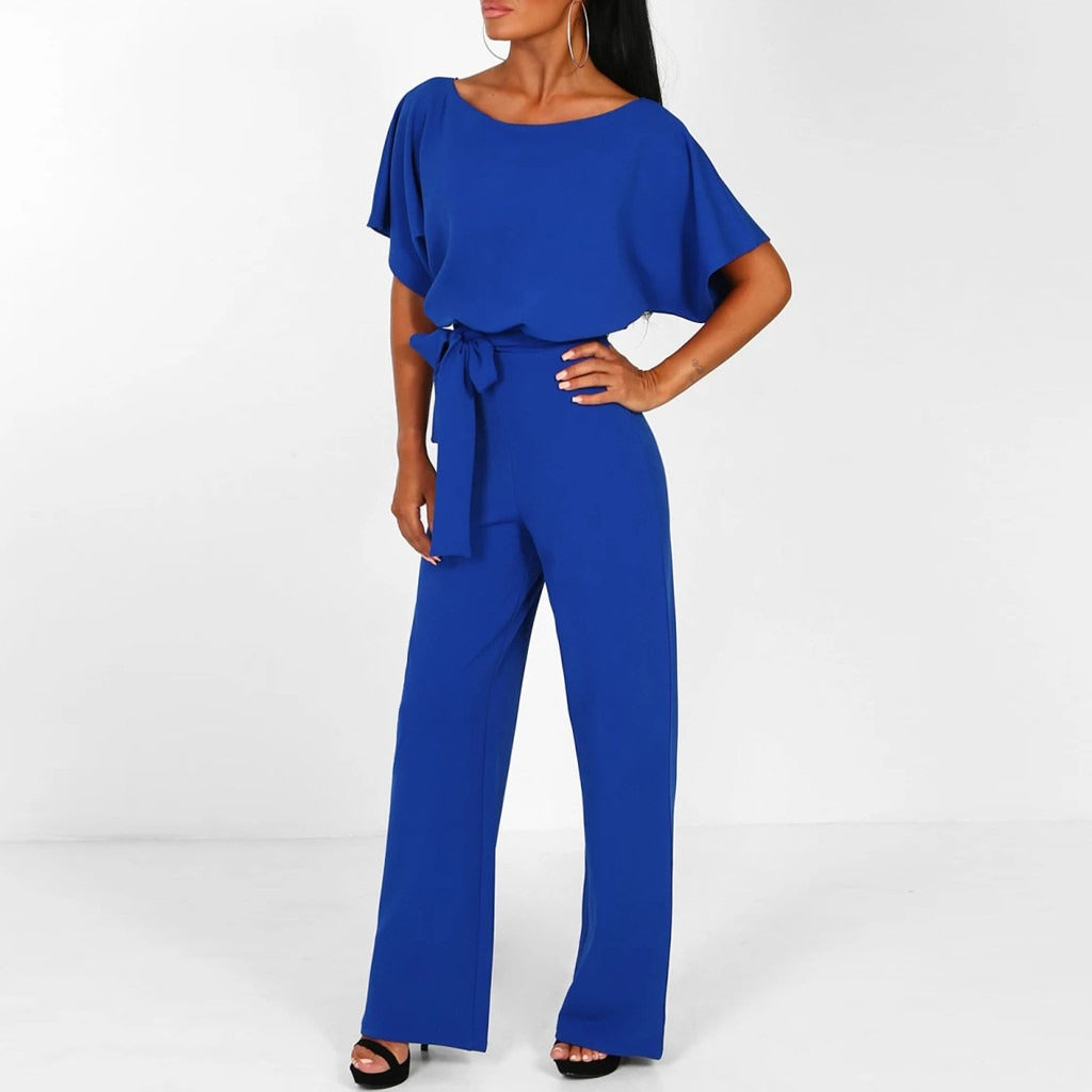 Vivienne | Women's Belted Elegant Jumpsuit for Smart Casual Occasion Wear