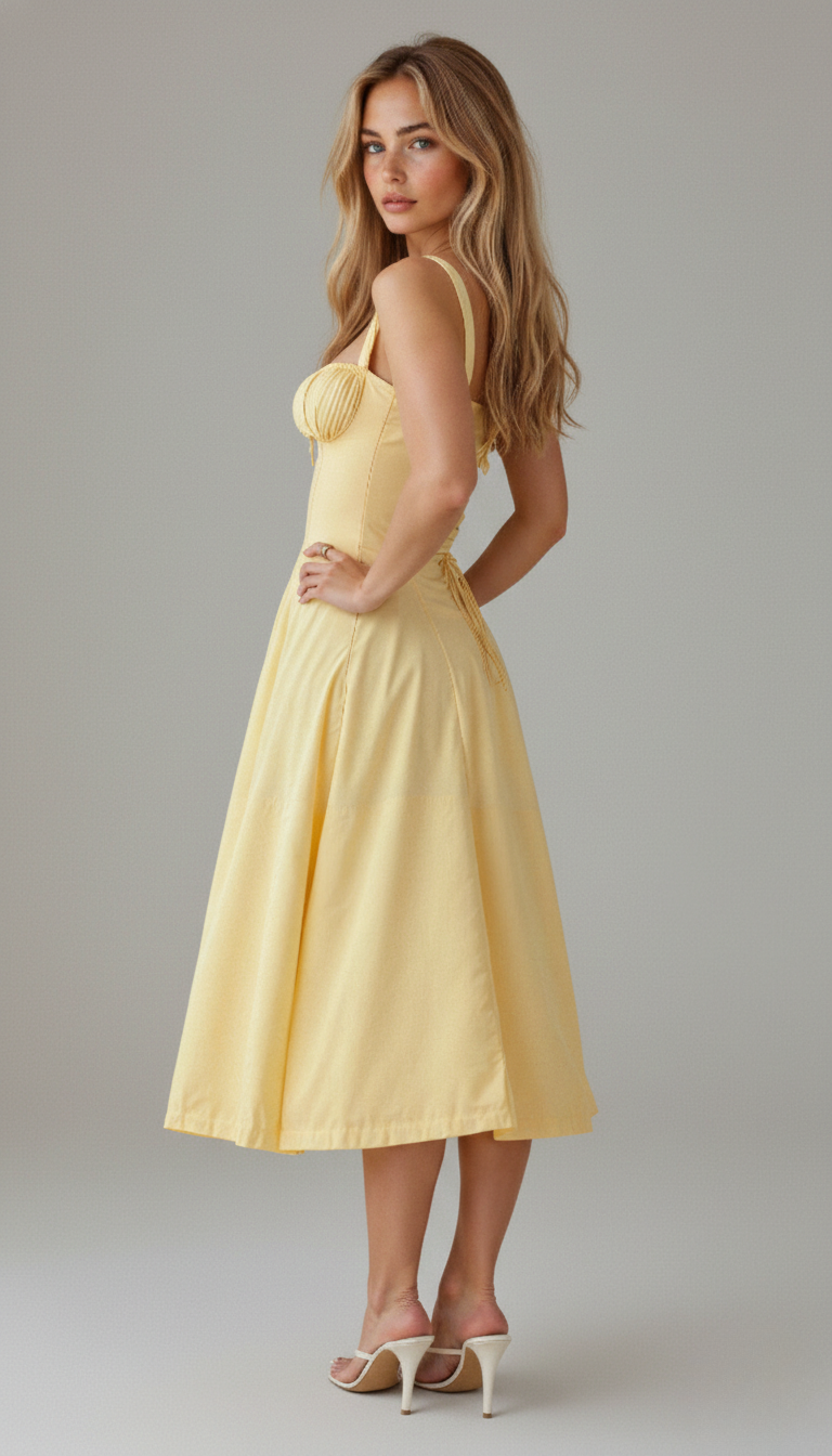 Lily | Women’s Midi Dress featuring a Soft Floral Print
