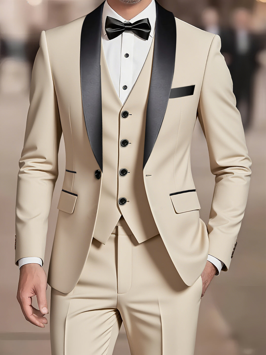 Dominic | Men’s Three Piece Suit designed for Black Tie Events
