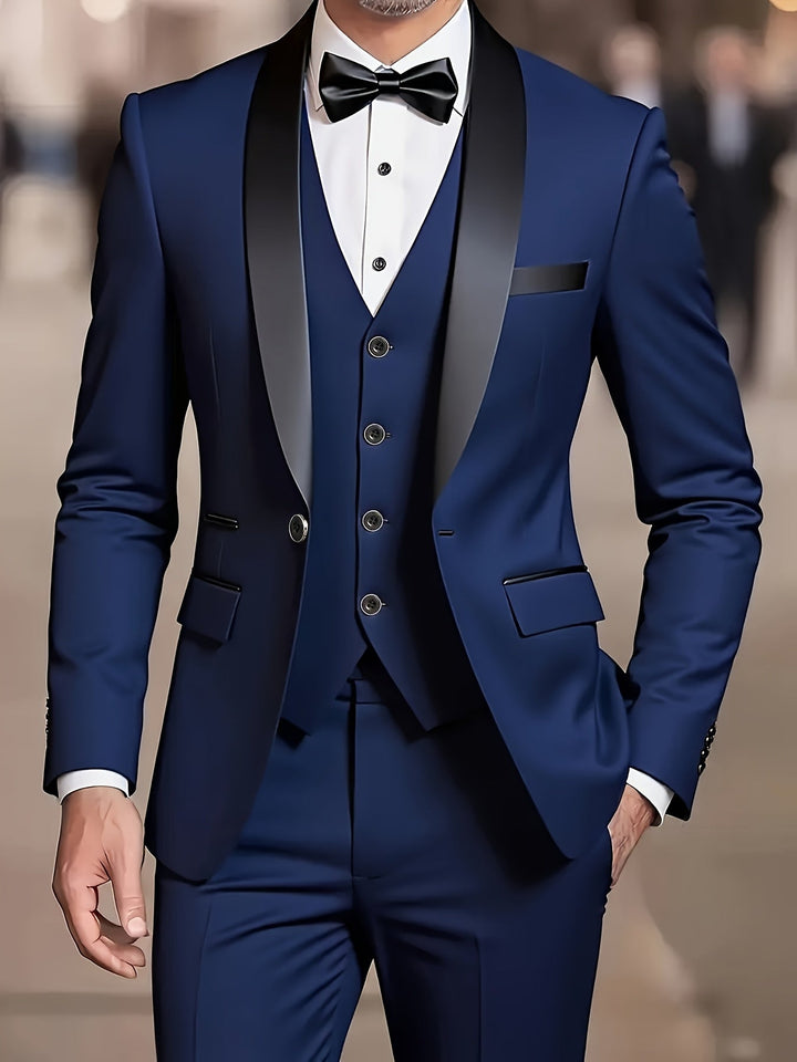 Dominic | Men’s Three Piece Suit designed for Black Tie Events