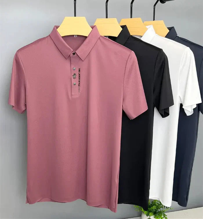 Spencer | Men's Wrinkle-Free Polo Shirt for Smart Casual Spring and Summer Wear