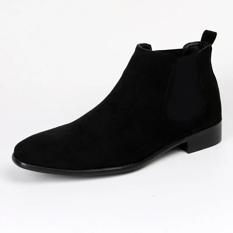 Hugo | Men’s Chelsea Boots in a Soft Suede Finish