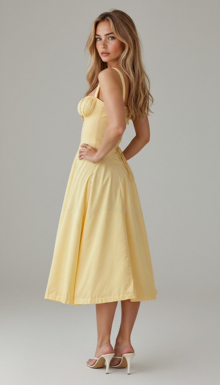 Lila | Women’s Midi Dress in a Soft Floral Style