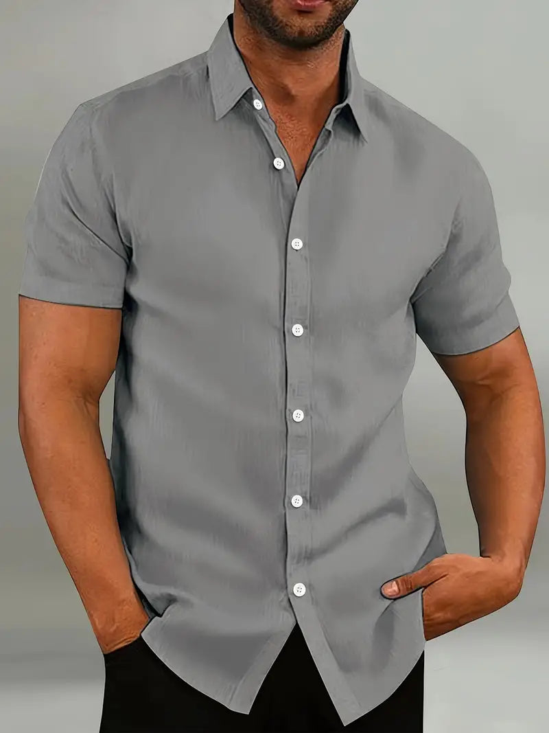 Callum | Men's Short Sleeve Casual Shirt for Relaxed Everyday Wear